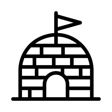 kamp simge vektör çizim 