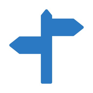 Beyaz arka plan üzerinde izole mavi renkte tabelasını düz simgesi