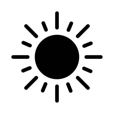 Güneş Simgesi Vektör illüstrasyonu