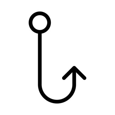 kanca ikon vektör illüstrasyonu 