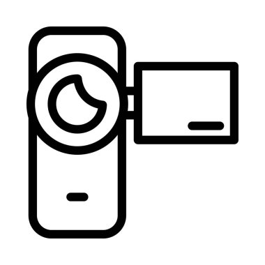 kamera simgesi vektör illüstrasyonu 