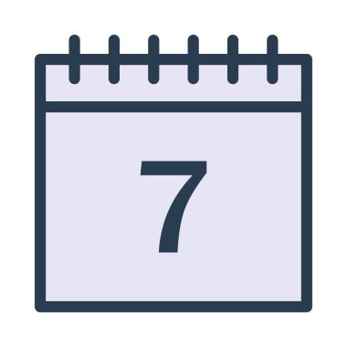 Takvim simgesi vektör illüstrasyonu