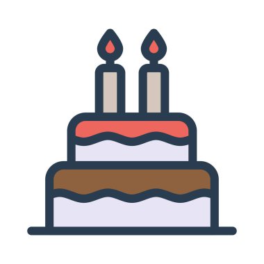 kek ikonu vektör illüstrasyonu