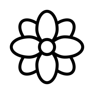 çiçek simgesi vektör illüstrasyonu 