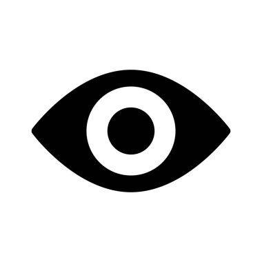 Göz simgesi vektör illüstrasyonu 
