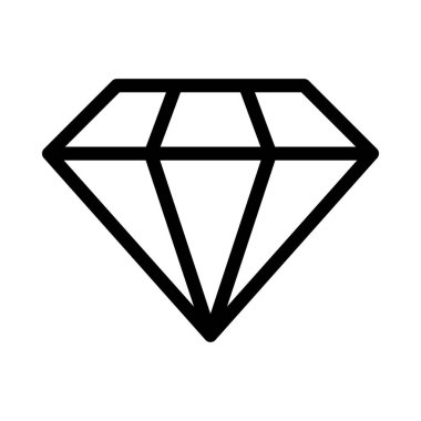 Elmas simgesi vektör illüstrasyonu