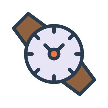 Saat simgesi vektör illüstrasyonu