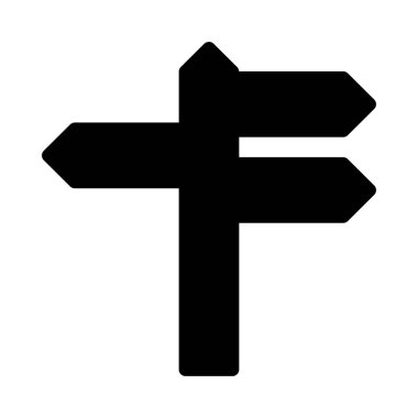 yön ikonu vektör illüstrasyonu