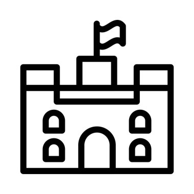 kale ikonu vektör illüstrasyonu 