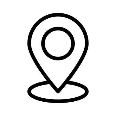harita pin ikonu vektör illüstrasyonu