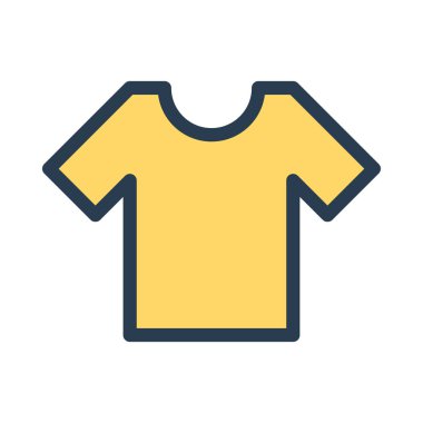 t-shirt simgesi vektör illüstrasyonu