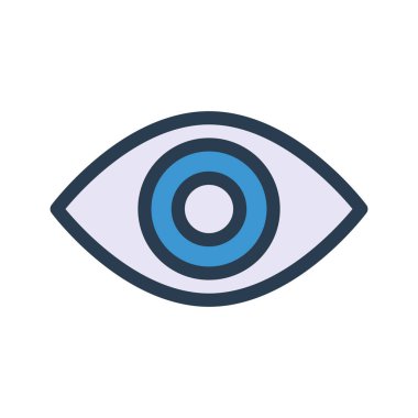 Göz simgesi vektör illüstrasyonu