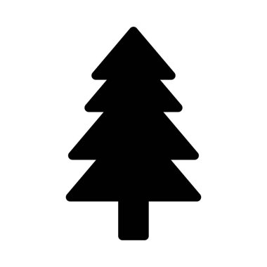 Noel ağacı simgesi vektör illüstrasyonuName