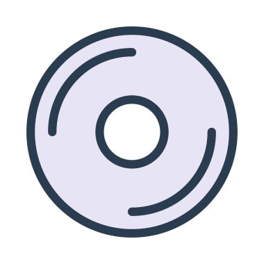 Çörek ikonu vektör illüstrasyonu