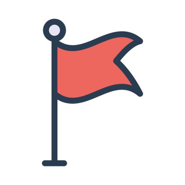 bayrak ikonu vektör illüstrasyonu