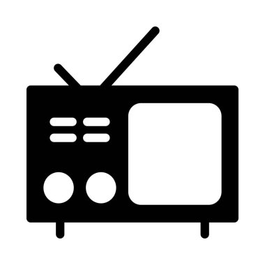 radyo simgesi vektör illüstrasyonu