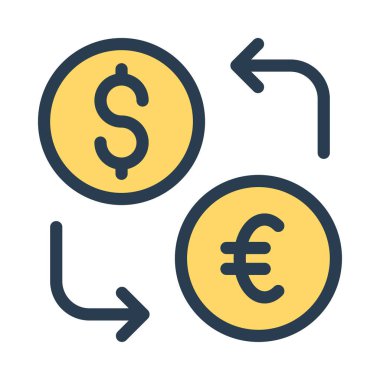 para Satım simge vektör çizim