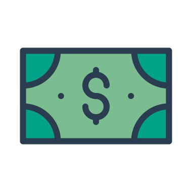 Dolar simgesi vektör illüstrasyonu