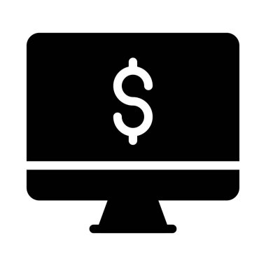 Beyaz arka plan üzerinde izole iş renk web simgesi 