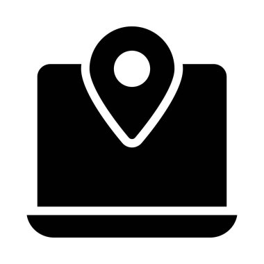 harita pin ikonu vektör illüstrasyonu