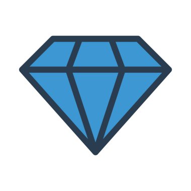 Elmas simgesi vektör illüstrasyonu