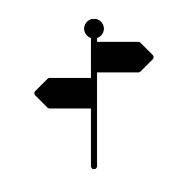 yön ikonu vektör illüstrasyonu