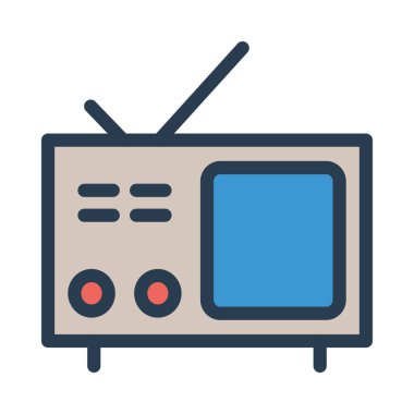 radyo simgesi vektör illüstrasyonu