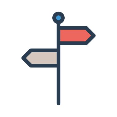 yön ikonu vektör illüstrasyonu