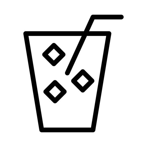 Illustrazione Vettoriale Icona Cocktail — Vettoriale Stock