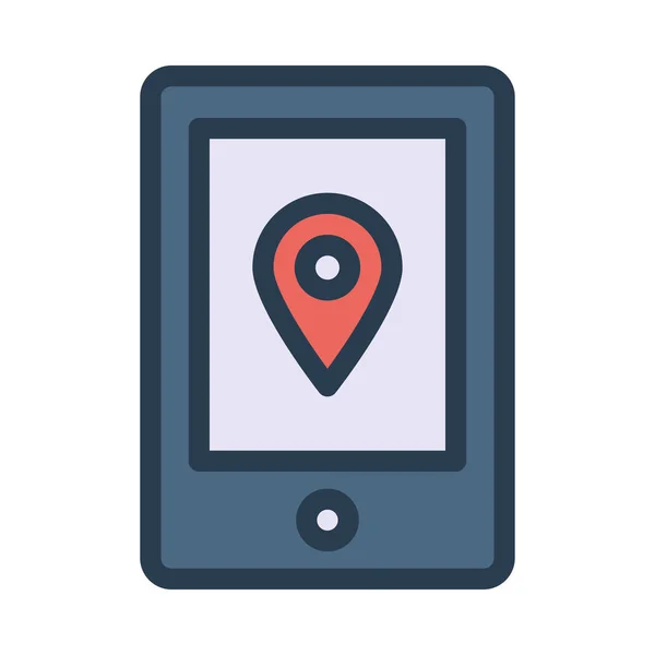 Mapa Pin Icono Vector Ilustración — Vector de stock