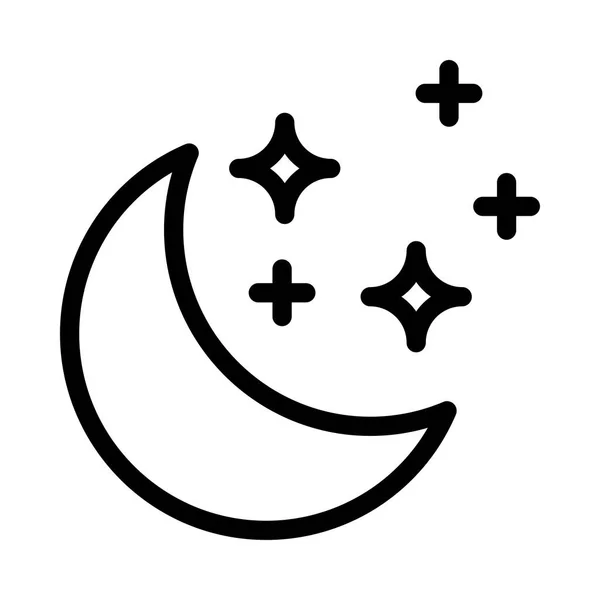 Vektorová Ilustrace Ikony Měsíce — Stockový vektor