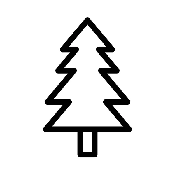 Vánoční Stromek Ikona Vektorové Ilustrace — Stockový vektor
