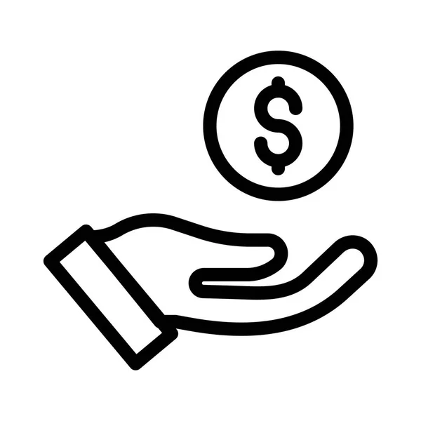 Dollar Symbol Vektor Illustration — Stockvektor