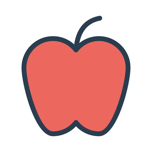 Icono Manzana Vector Ilustración — Vector de stock