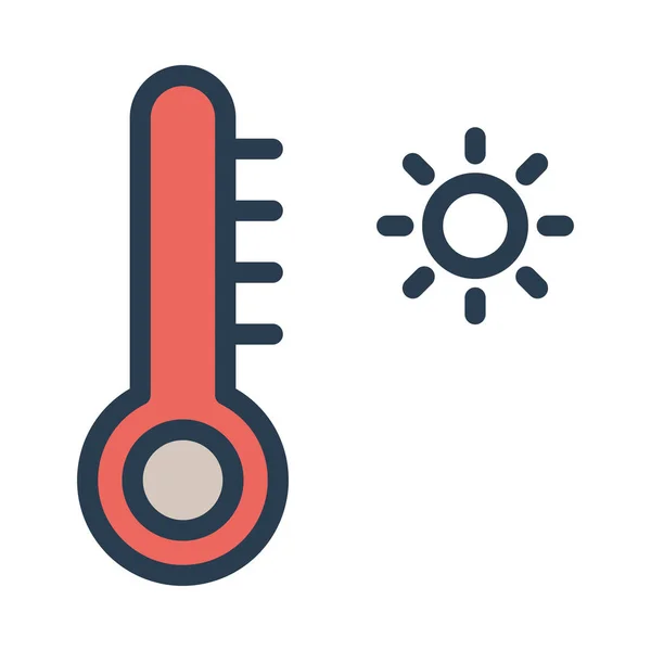 Hőmérséklet Ikon Vektor Illusztráció — Stock Vector