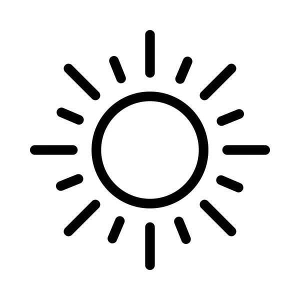 Sun Icon Vector Illustratie — Stockvector