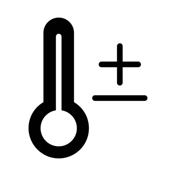 Illustrazione Vettoriale Icona Temperatura — Vettoriale Stock