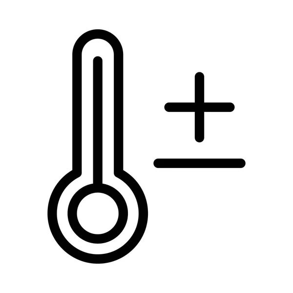 Векторная Иллюстрация Значка Температуры — стоковый вектор