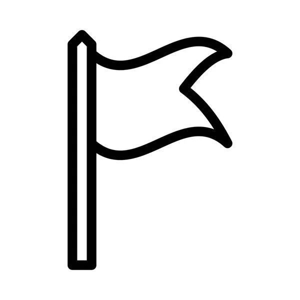 Bandiera Icona Vettoriale Illustrazione — Vettoriale Stock