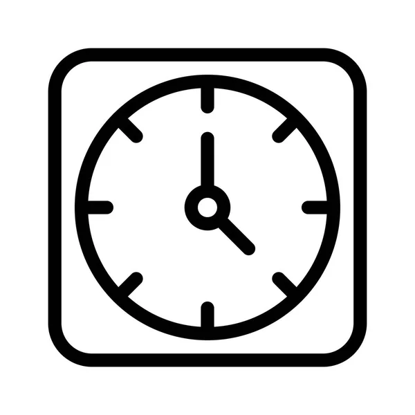 Reloj Icono Vector Ilustración — Archivo Imágenes Vectoriales