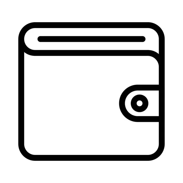 Billetera Icono Vector Ilustración — Vector de stock