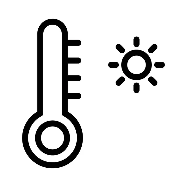 Icono Temperatura Vector Ilustración — Vector de stock