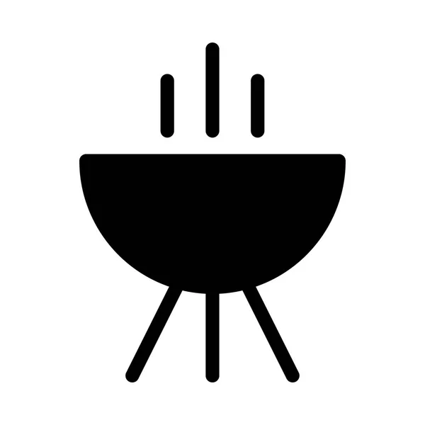 Icono Barbacoa Vector Ilustración — Archivo Imágenes Vectoriales