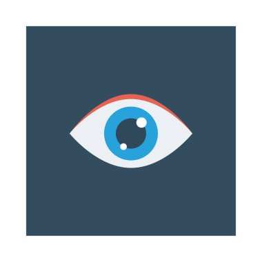 Göz simgesi vektör illüstrasyonu 