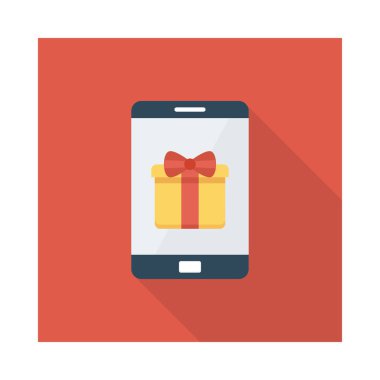 hediye simgesi vektör illüstrasyonu