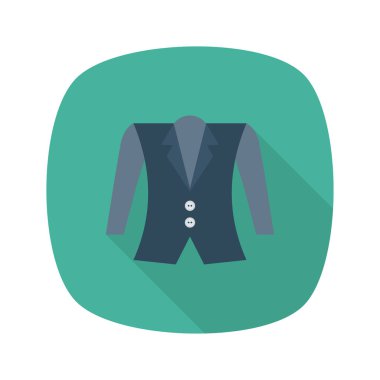 Beyaz arka plan üzerinde izole moda düz simgesi 