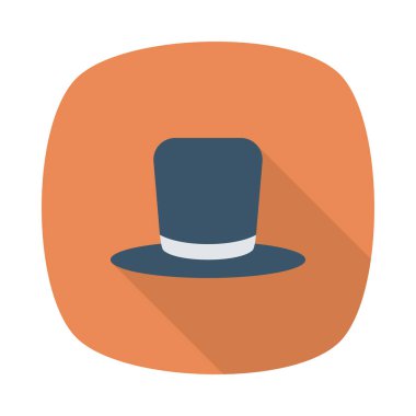 Şapka simgesi vektör illüstrasyonu 