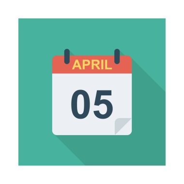 Takvim simgesi vektör illüstrasyonu 