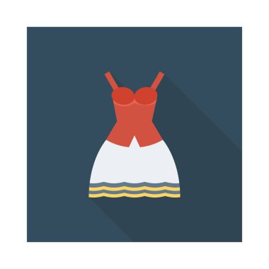 elbise simgesi vektör illüstrasyonu 