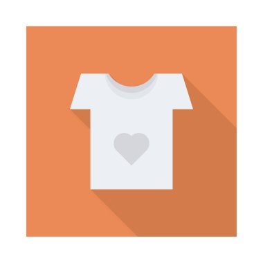 t-shirt simgesi vektör illüstrasyonu 